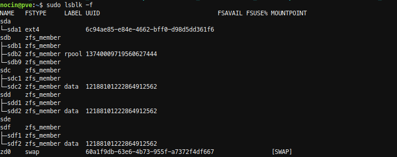 Proxmox добавить жесткий диск zfs